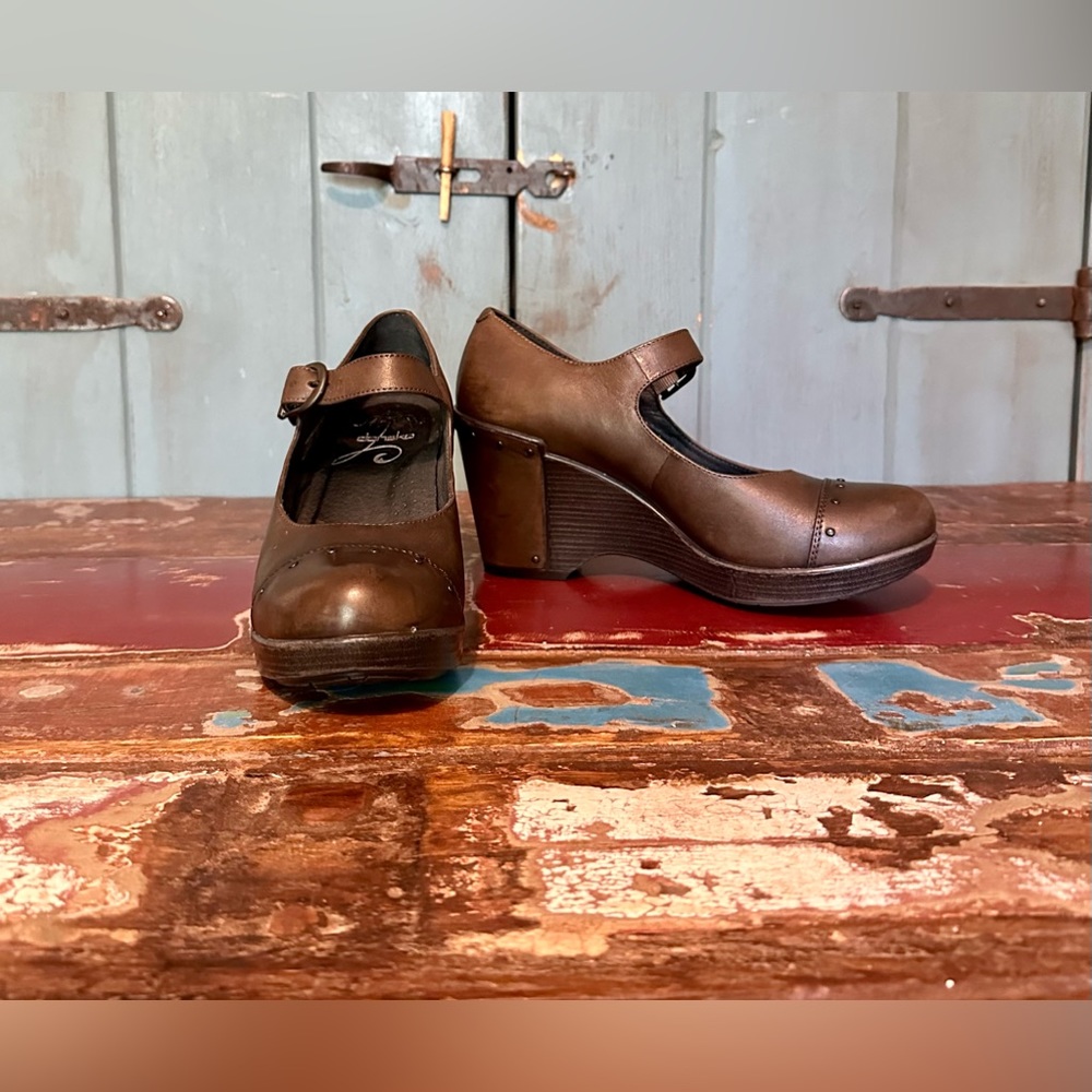 Dansko Leather Platform Maryjane